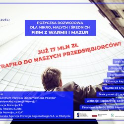 Pożyczka rozwojowa dla firm z Warmii i Mazur