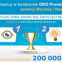 Dotacje na promocyjne działania Warmii i Mazur