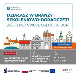 Działasz w branży szkoleniowo-doradczej? Zaoferuj swoje usługi w BUR.