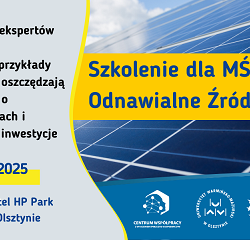 Konferencja dla MŚP „OZE jako klucz do oszczędności i niezależności energetycznej MŚP”