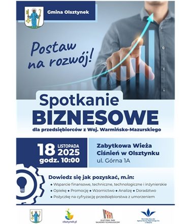 Spotkanie biznesowe dla przedsiębiorców w Olsztynku