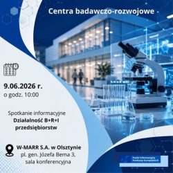 Spotkanie informacyjne dla przedsiębiorców – rozwój infrastruktury B+R