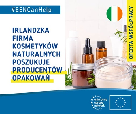 Irlandzka firma poszukuje dostawców opakowań kosmetycznych