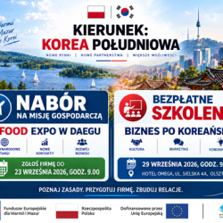 Biznes po koreańsku – bezpłatne szkolenie w Olsztynie